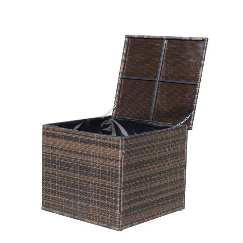 Wicker Patio Furniture Storage Box - Outdoor Chilling