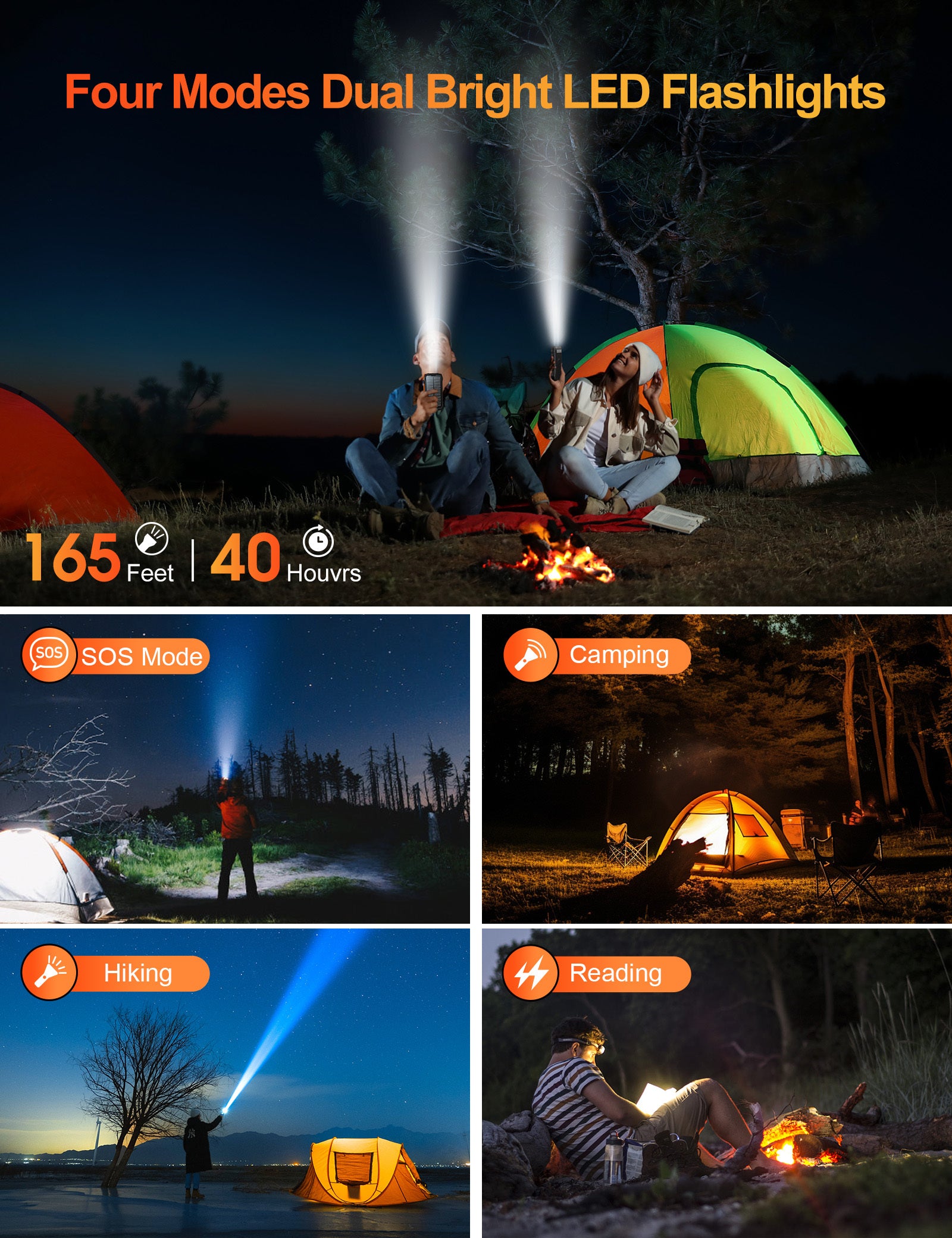 New Product Large Capacity 20000mAh 3 USB C Flashlight Ip67 Waterproof High-speed Wireless Charger Solar Power Bank - Outdoor Chilling