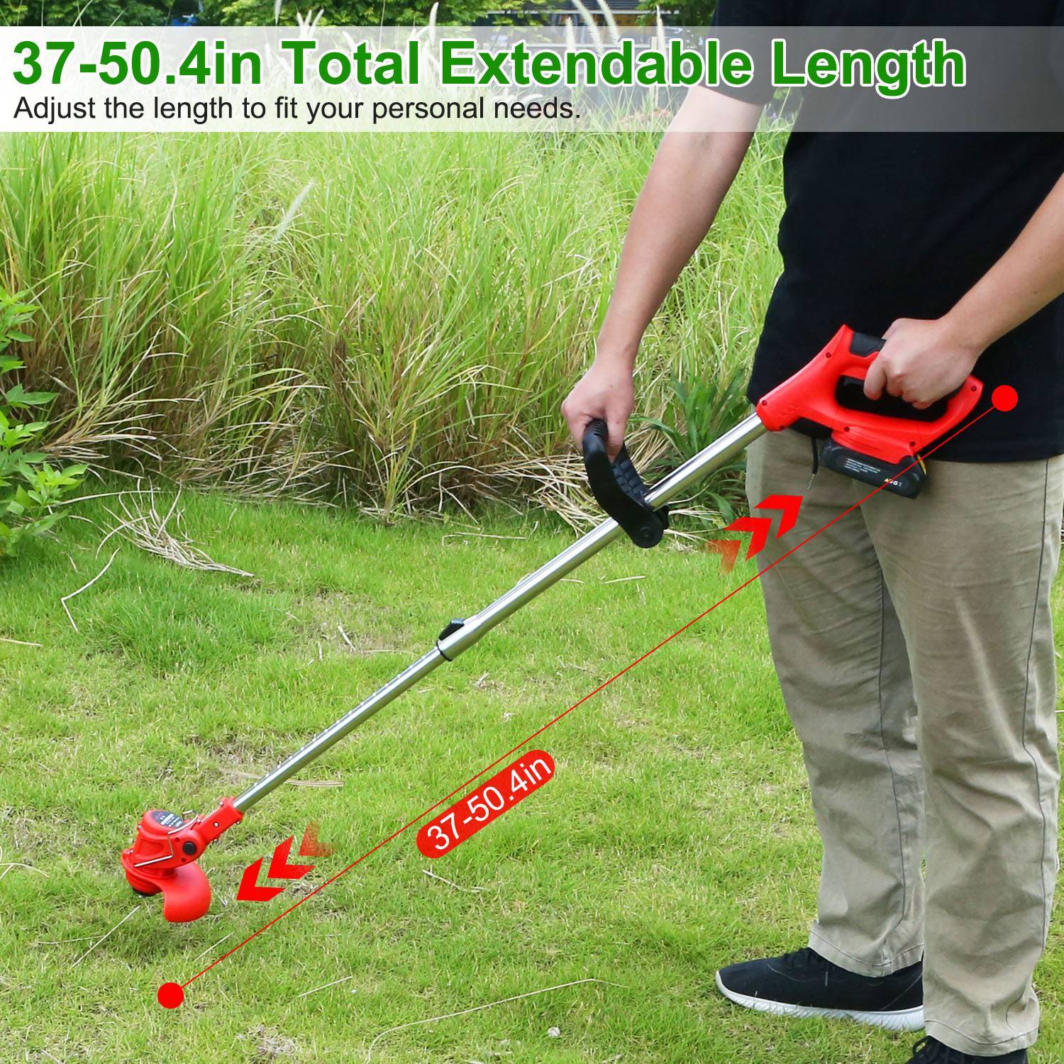 Adjustable Telescopic Weed Trimmer - Outdoor Chilling
