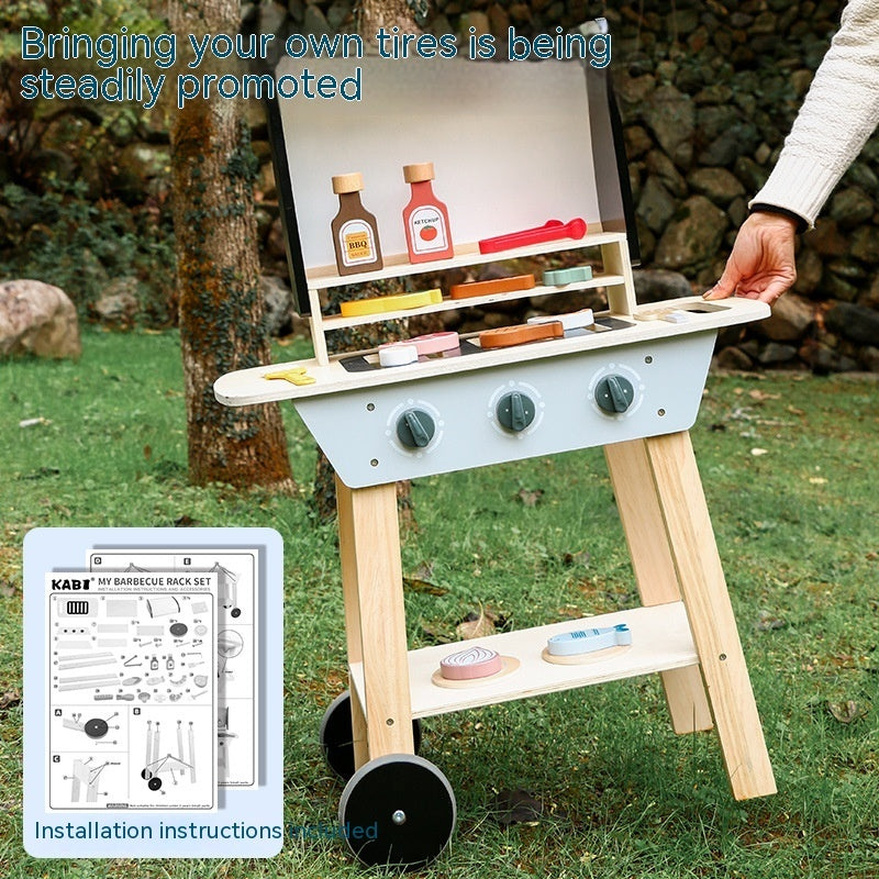 Baby Nordic Style Simulation Kitchen Barbecue Toys - Outdoor Chilling