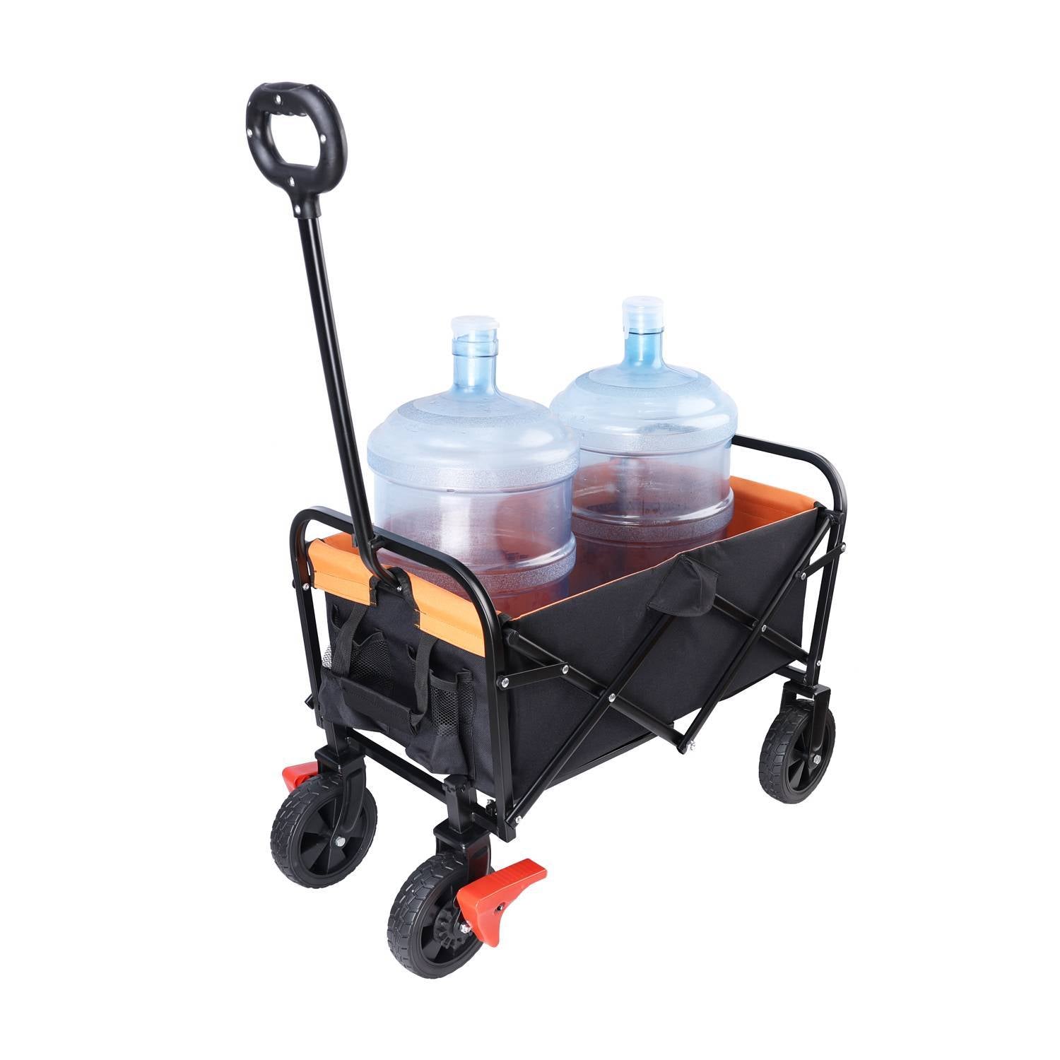 Mini Folding Wagon Garden Shopping Beach Cart - Outdoor Chilling