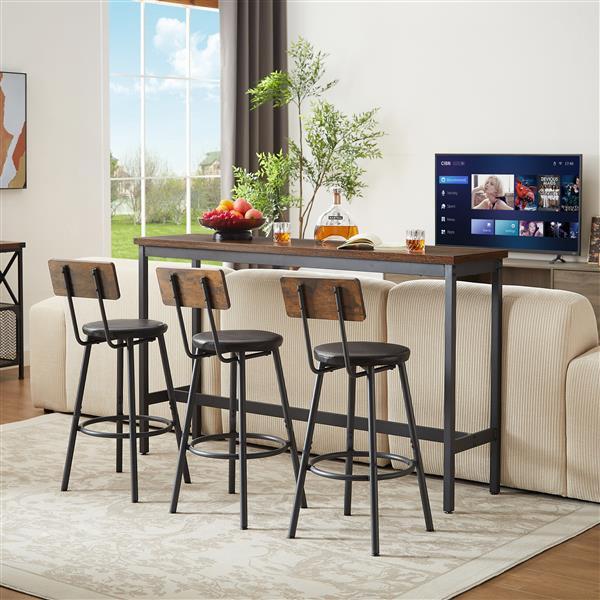 Industrial-style Bar, Table And Chairs - Outdoor Chilling