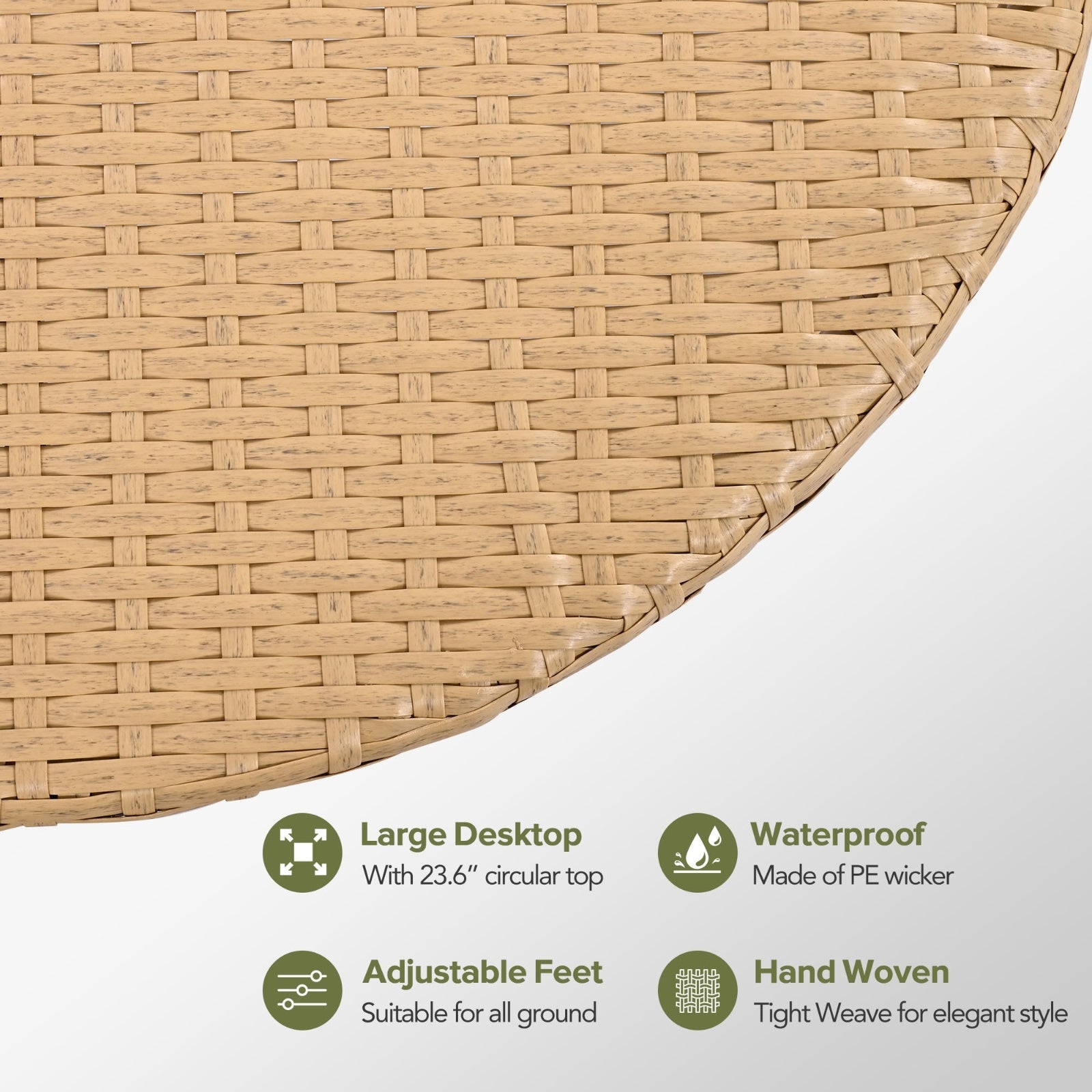 GO 7 Pieces Outdoor Patio Furniture, All-Weather Rattan Sectional Sofa Set With Thick Cushions And P - Outdoor Chilling