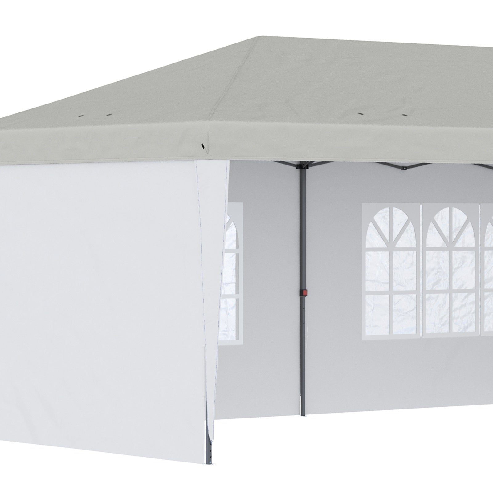 Outsunny 10' X 20' Pop Up Canopy Tent With 4 Sidewalls, Heavy Duty Tents For Parties, Outdoor Instan - Outdoor Chilling