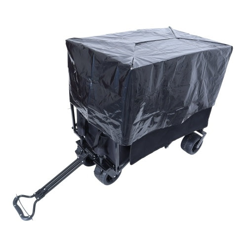440lbs Collapsible Foldable Wagon Cart With Strapping System ,Beach Wagon Utility Cart Utility Wagon Grocery Cart For Camping Shopping Sports Gardening Fishing Supports 3pcs Plastic Liner Bag - Outdoor Chilling