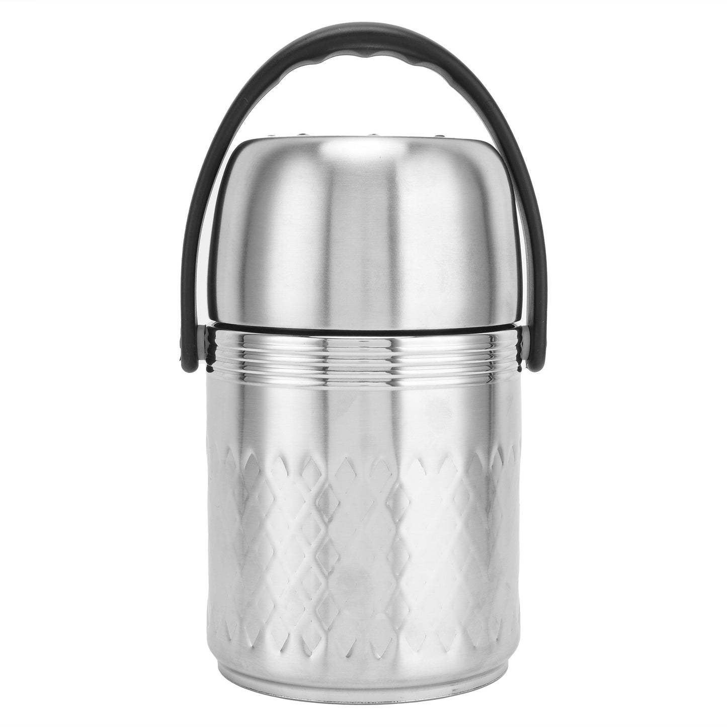 1.5L Stainless Steel Insulated Lunch Box MultiLayer Handheld Thermal Lunch Container - Outdoor Chilling