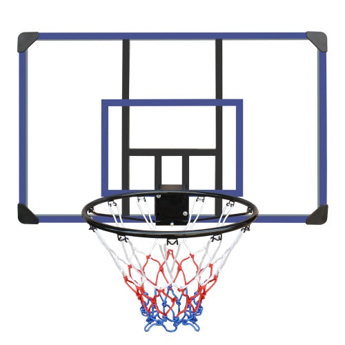 Wall-mounted Basketball Hoop, 45 X 29 Inches Shatterproof Back, Folding Hoop, Durable Hoop And All-weather Mesh For Indoor And Outdoor Use - Outdoor Chilling
