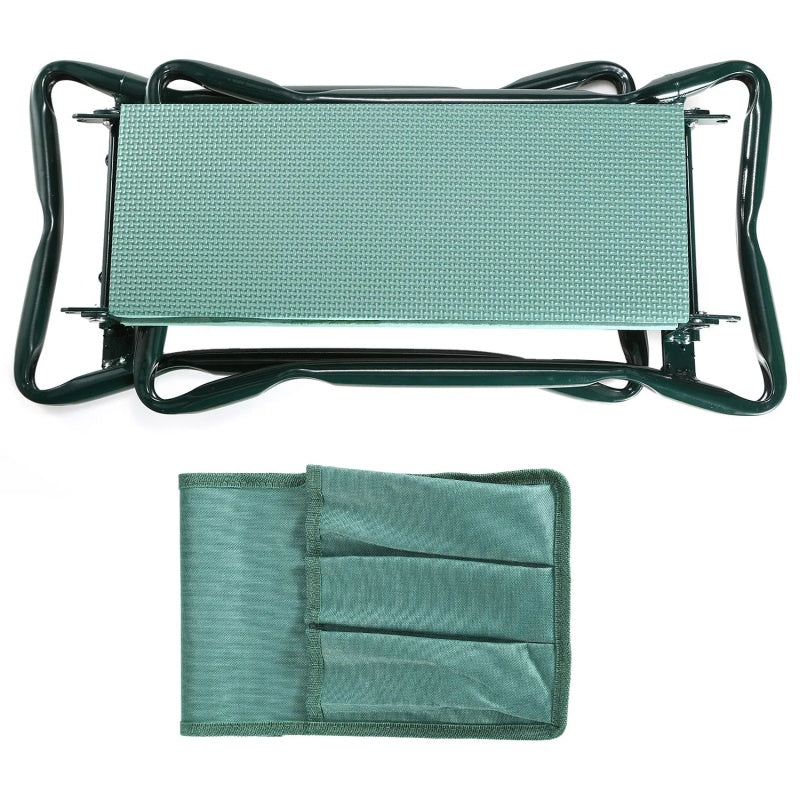 Foldable Garden Kneeler Seat With Kneeling Soft Cushion Pad Tools Pouch Portable Gardener - Outdoor Chilling