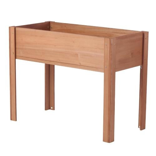 Raised Garden Bed With Legs, Elevated Wooden Planter Box For Outdoor Plants Flowers Fruits Vegetable Herb Growing - Outdoor Chilling