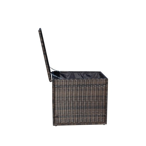 Wicker Patio Furniture Storage Box - Outdoor Chilling