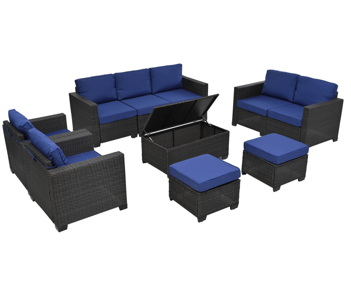 10 Piece Patio Furniture Set - Outdoor Chilling