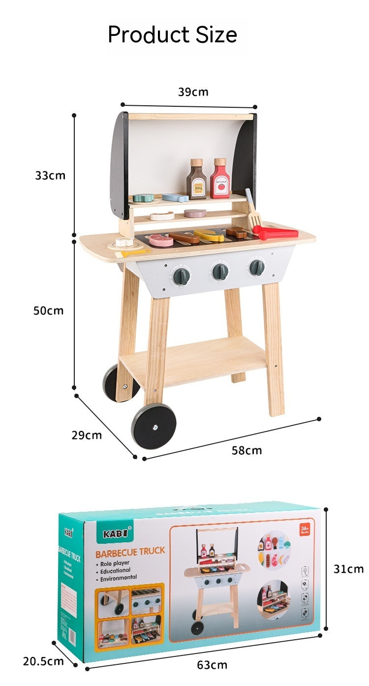 Baby Nordic Style Simulation Kitchen Barbecue Toys - Outdoor Chilling