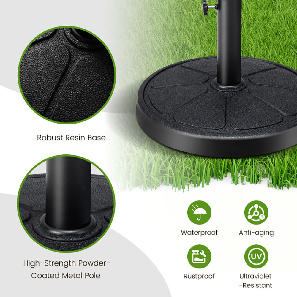 31LBS 18 Inch Round Outdoor Umbrella Base - Outdoor Chilling
