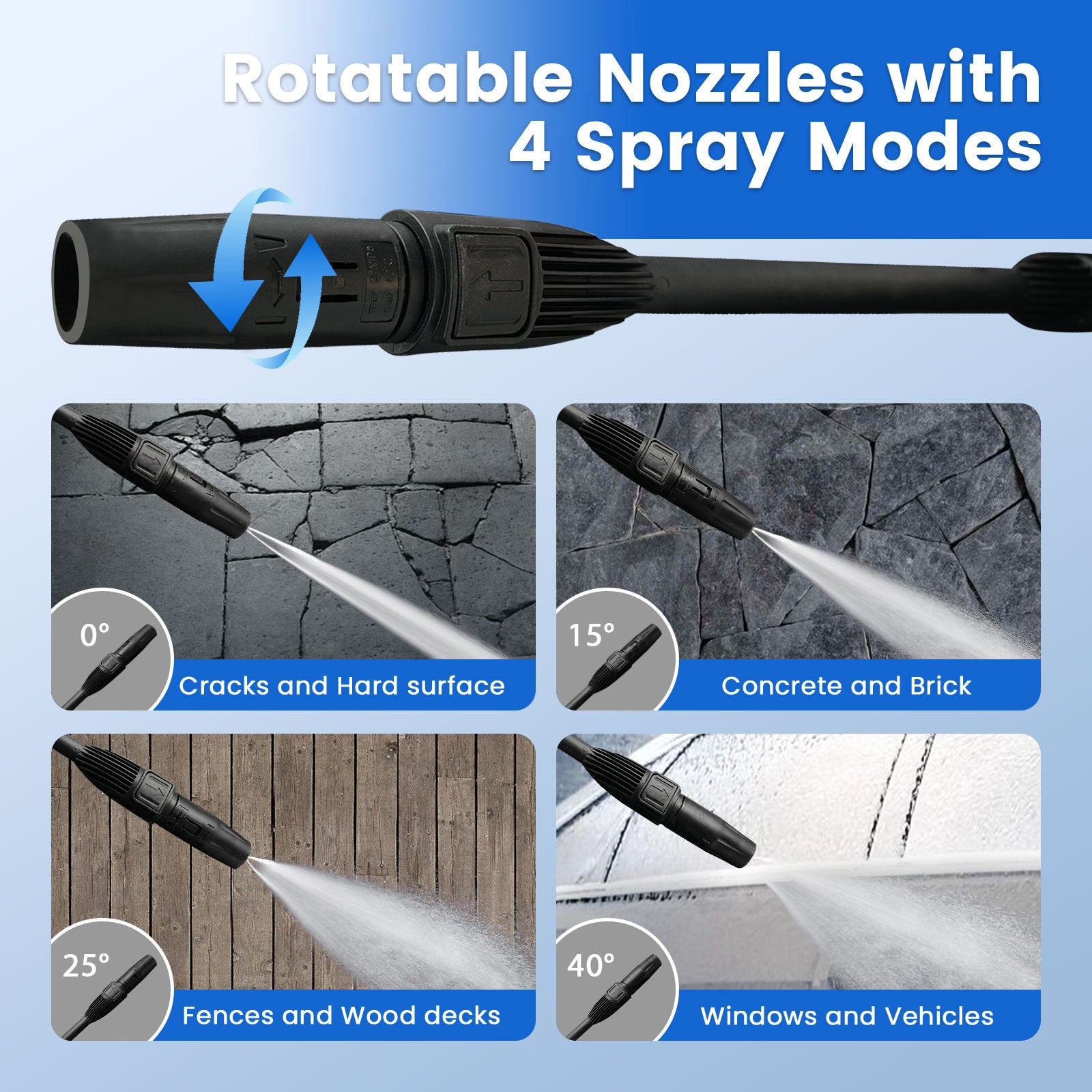 Electric High-pressure Cleaning Machine, Electric Powerful Cleaning Machine With Rotating Nozzle, 3200 PSI Maximum 2.2 GPM High-pressure Cleaning Machine, With Foam Monitor, Powerful Cleaning Machine - Outdoor Chilling