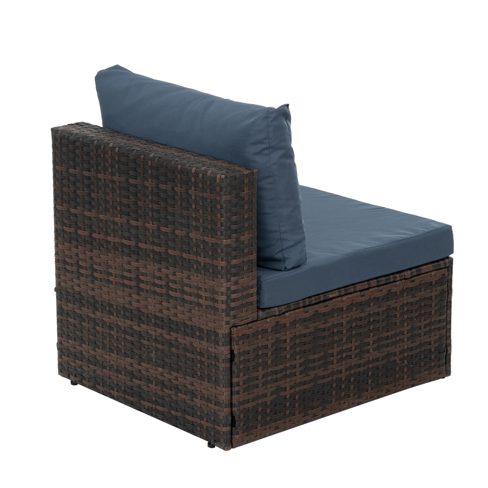 Patio Furniture, Outdoor Furniture, Seasonal PE Wicker Furniture, 5 Set Wicker Furniture With Temper - Outdoor Chilling