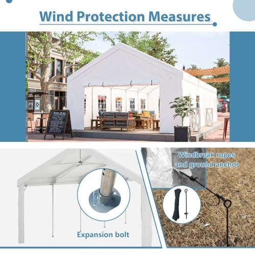 16x32FT Party Tent Heavy Duty, Large Wedding Event Shelters With 3 Storage Bags & Removable Sidewalls, Outdoor Canopy Gazebo Commercial Tents For Parties Carport Camping Garden Patio - Outdoor Chilling