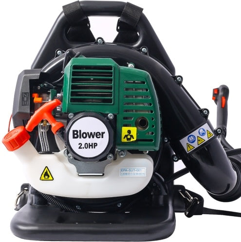 OSAKAPRO 52CC 2-Cycle Gas Backpack Leaf Blower With Extension Tube, green - Outdoor Chilling