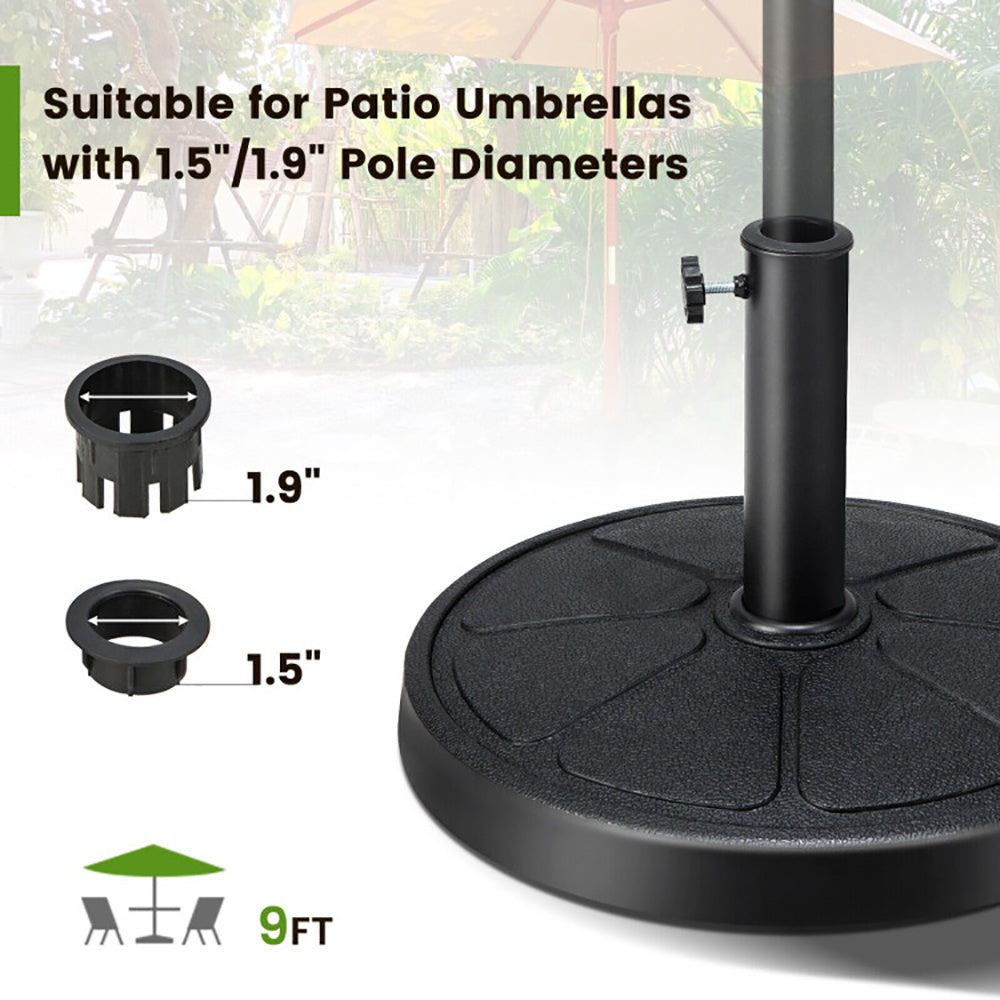 31LBS 18 Inch Round Outdoor Umbrella Base - Outdoor Chilling