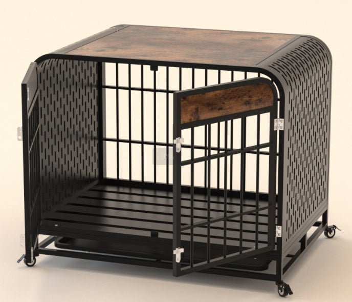 Heavy Duty Dog Crate Furniture Wooden Table 33inch Brown - Outdoor Chilling