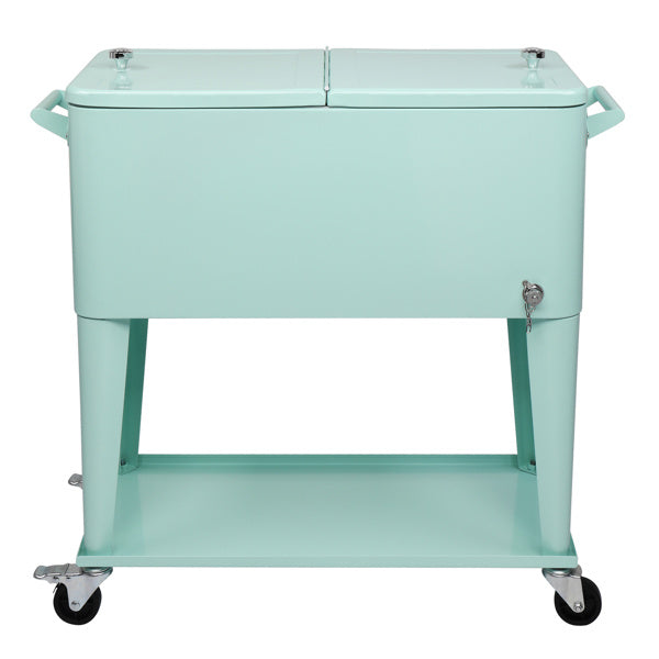 Mint Green Freezer Insulation Trolley 91x84.5x38.5cm Rectangular Plastic Box Freeze Insulation - Outdoor Chilling
