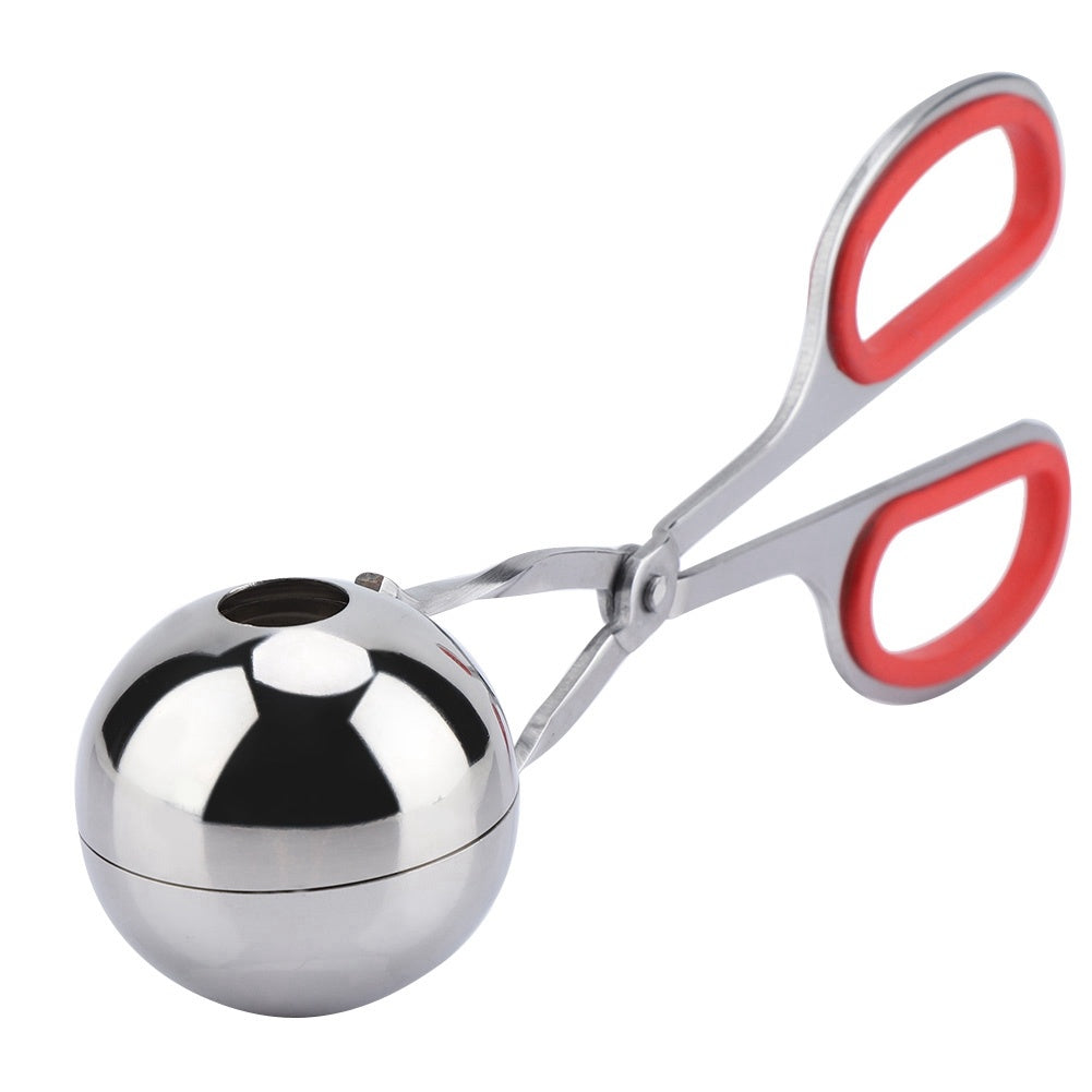 304 Stainless Steel NOn sticky Meatballs Rice Balls Clip Maker Mold Kitchen Tool (Red) - Outdoor Chilling