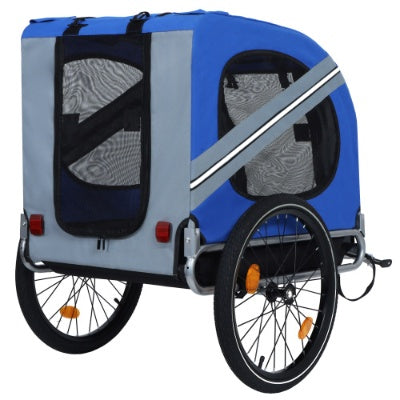 Large Folding Bike Trailer For Dogs 120LB Capacity All-Terrain Pet Carrier, Durable Steel Frame For Cycling, Jogging, Camping Outdoor Adventures - Outdoor Chilling