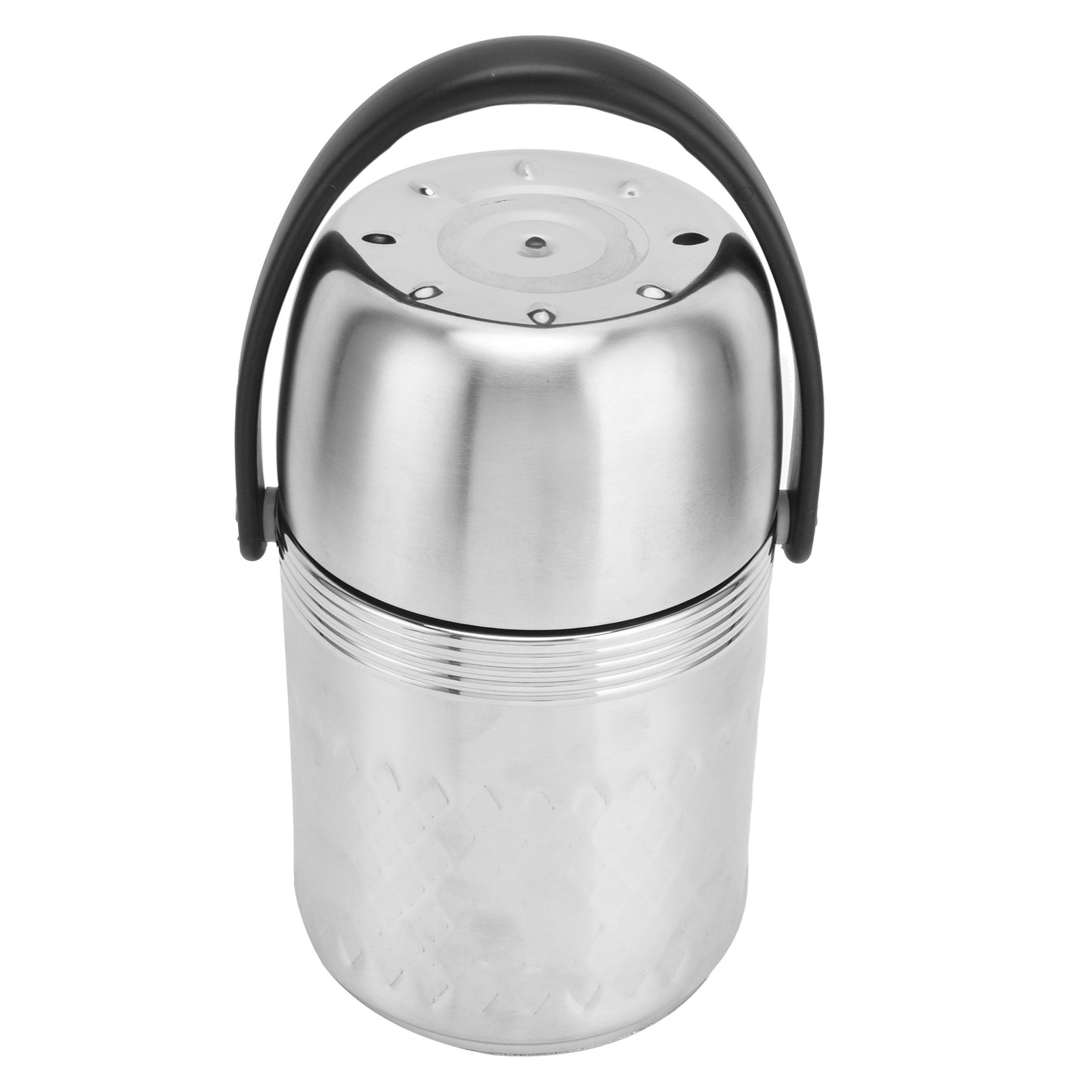 1.5L Stainless Steel Insulated Lunch Box MultiLayer Handheld Thermal Lunch Container - Outdoor Chilling