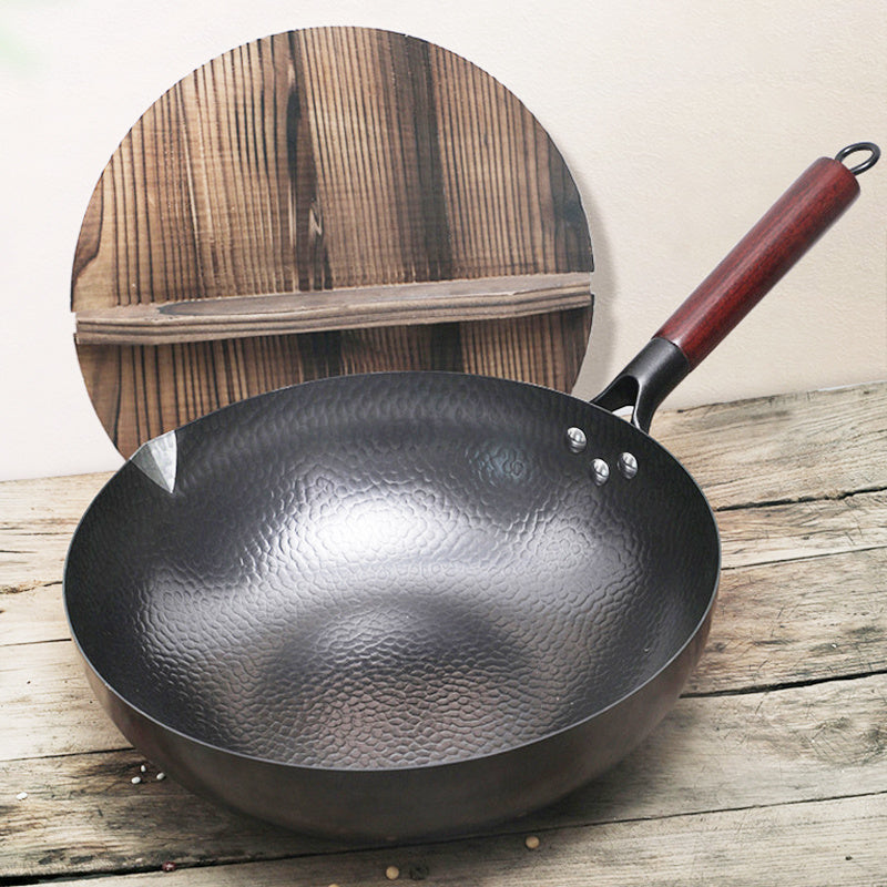 Iron Pan Traditional Iron Wok Handmade - Outdoor Chilling