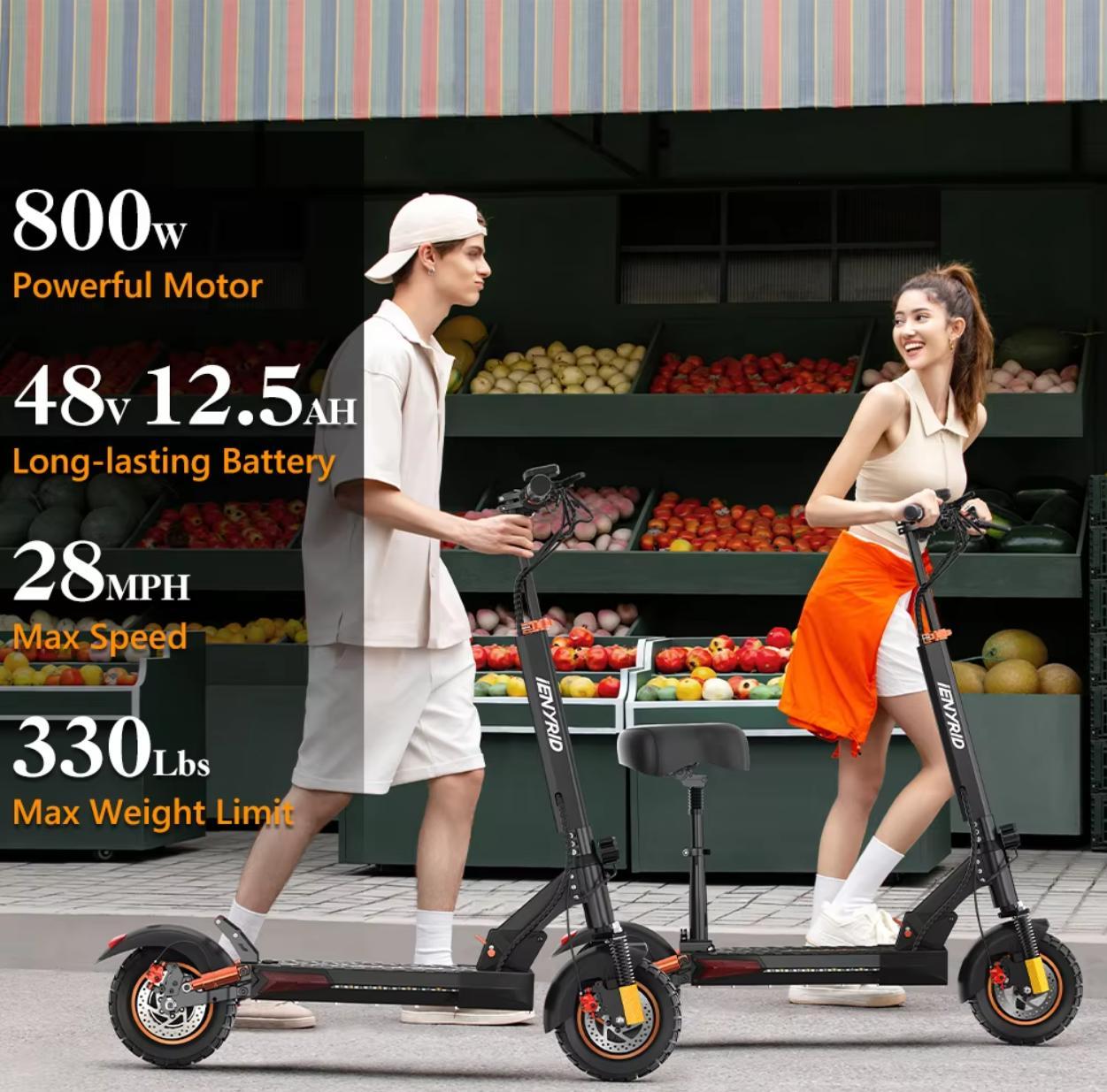 New IE Kugou M4 Pro S With Seat High Speed Electric City Scooter Suitable For Young Adults Teenagers - Outdoor Chilling