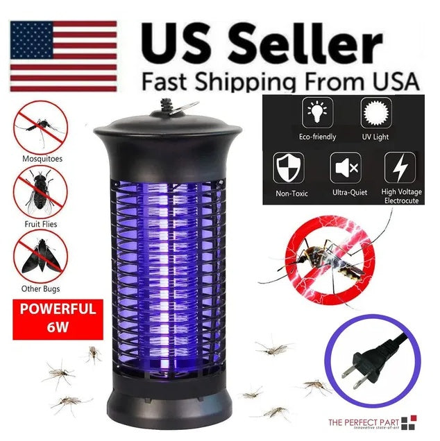 Electric Fly Gnat Killer Lamp Pests Fly Insect Trap Mosquito Bug Zapper 4,000V - Outdoor Chilling