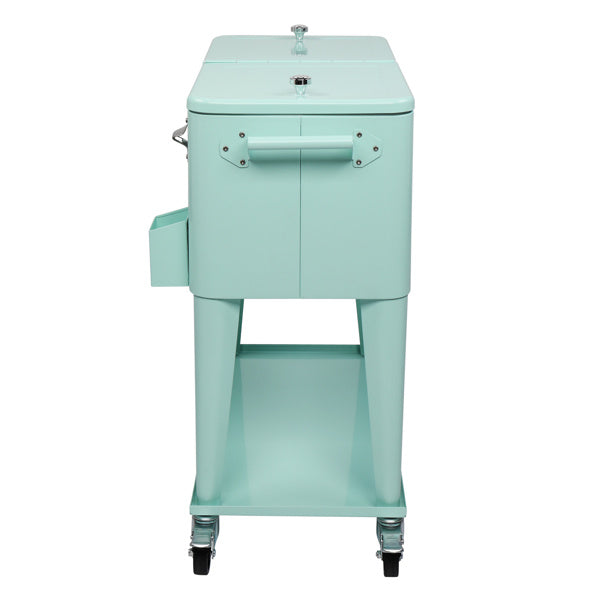 Mint Green Freezer Insulation Trolley 91x84.5x38.5cm Rectangular Plastic Box Freeze Insulation - Outdoor Chilling