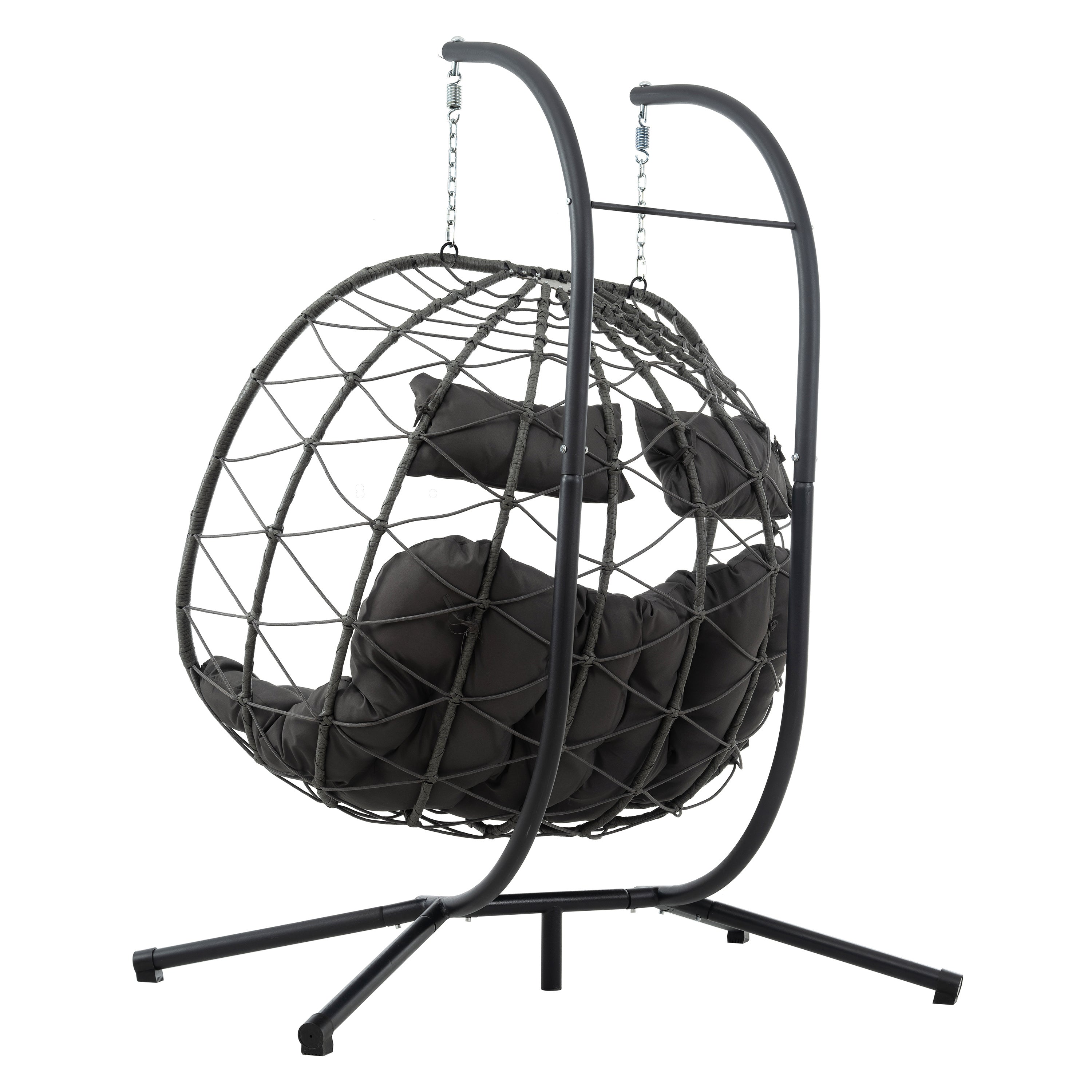 Two Person Hanging Egg Chair - Outdoor Chilling