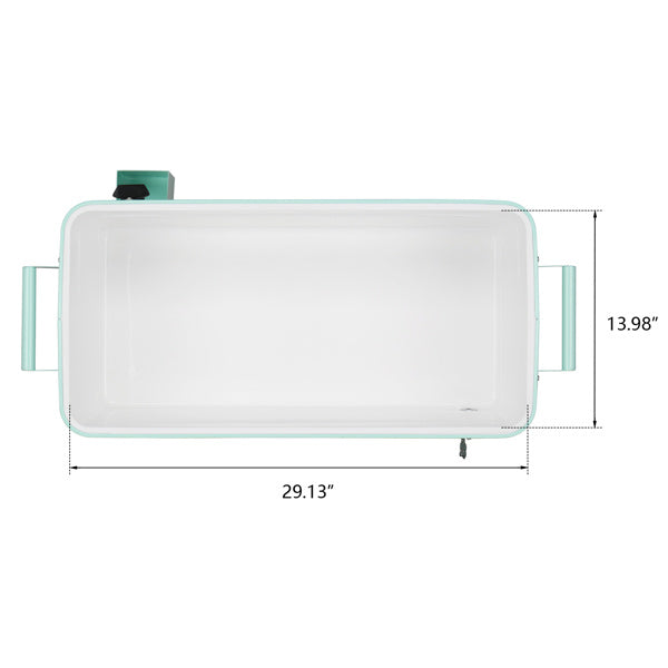 Mint Green Freezer Insulation Trolley 91x84.5x38.5cm Rectangular Plastic Box Freeze Insulation - Outdoor Chilling