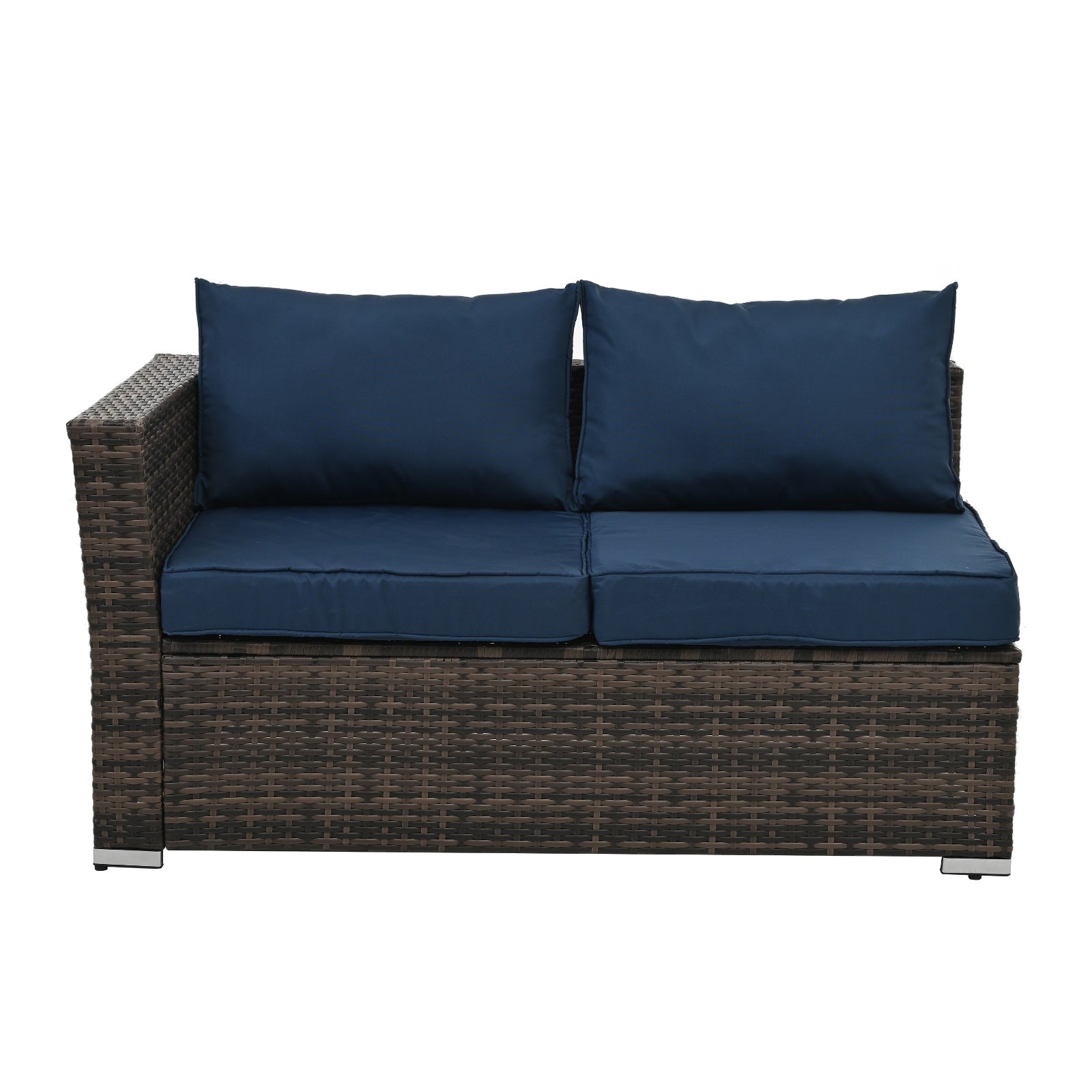 Patio Furniture, Outdoor Furniture, Seasonal PE Wicker Furniture, 4 Set Wicker Furniture With Temper - Outdoor Chilling