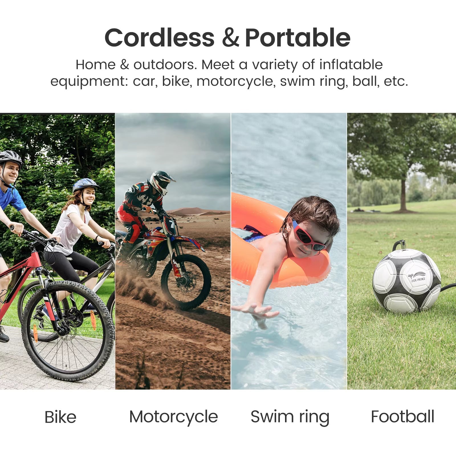 A22 Double Cylinder12V Cordless Portable Tyre Air Compressor Inflatable Digital Automatic Electric Car Tire Inflators - Outdoor Chilling