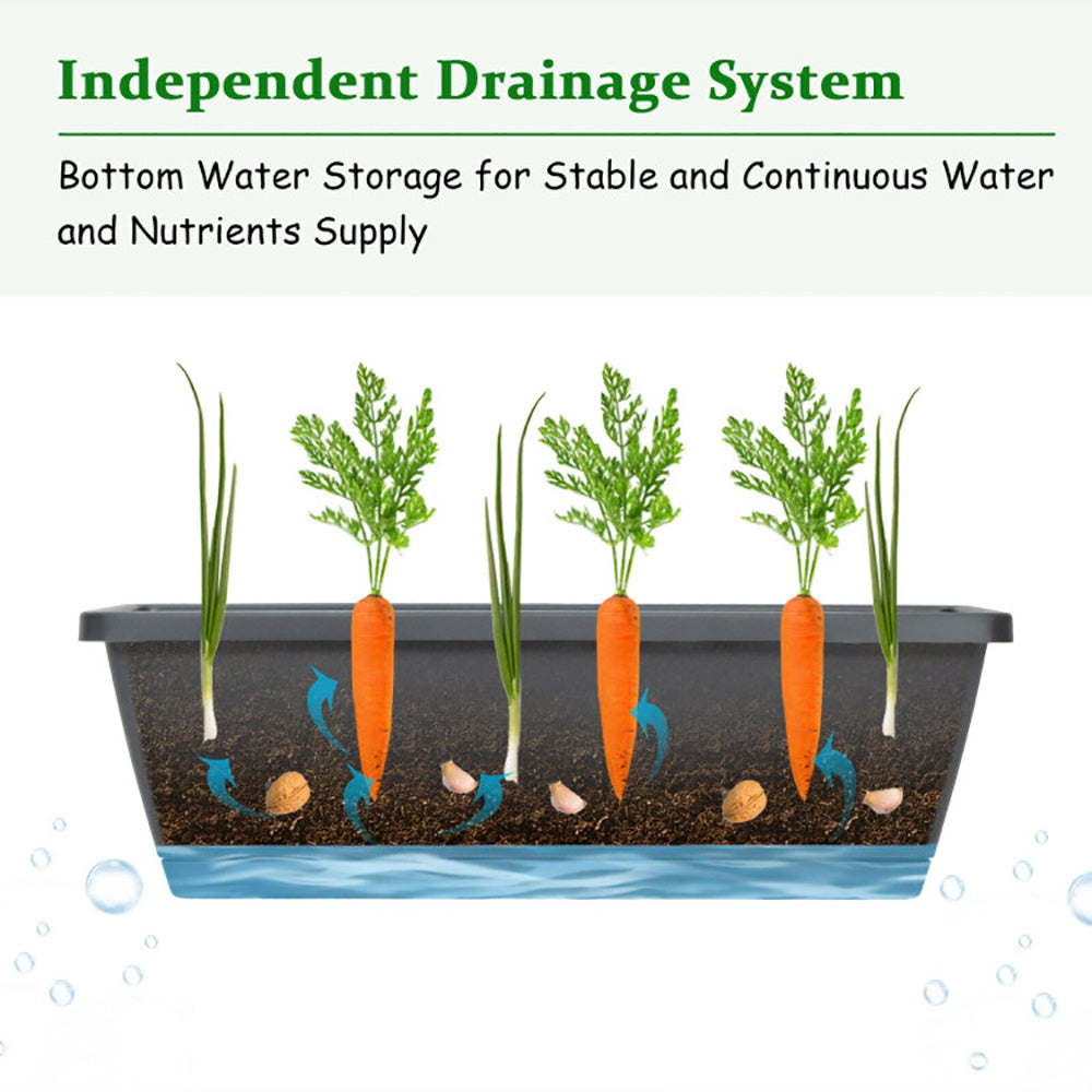 5-Tier Raised Garden Bed With Water Drainage For Flowers Vegetables - Outdoor Chilling