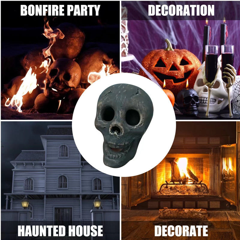 Skull Halloween Barbecue Fire Ornament Design Decoration - Outdoor Chilling