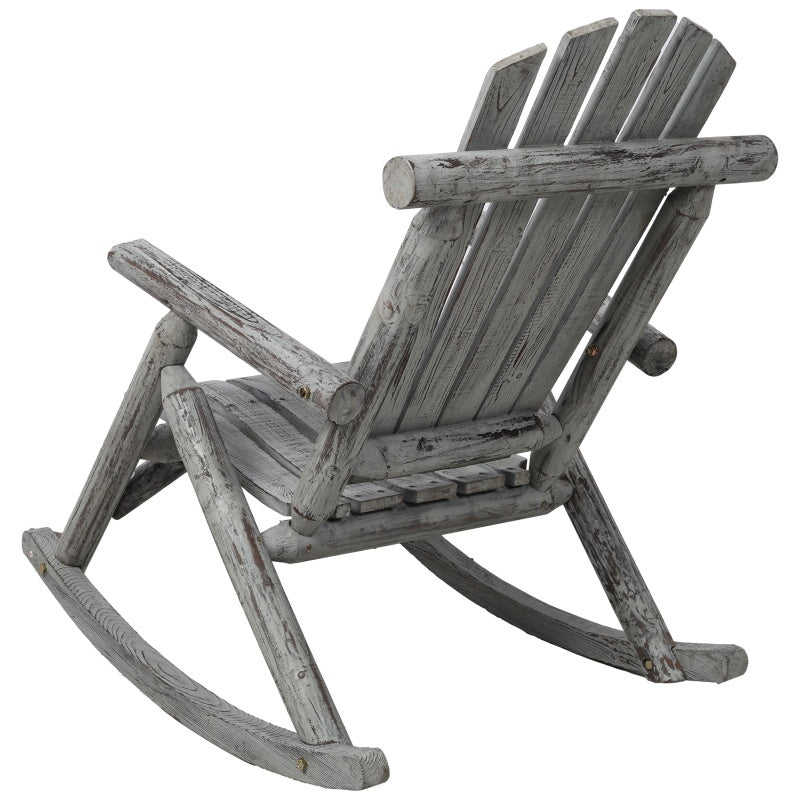 Wooden Porch Rocking Chair, Durable Wooden Porch Rocking Chair, Cedar Rocking Chair. - Outdoor Chilling