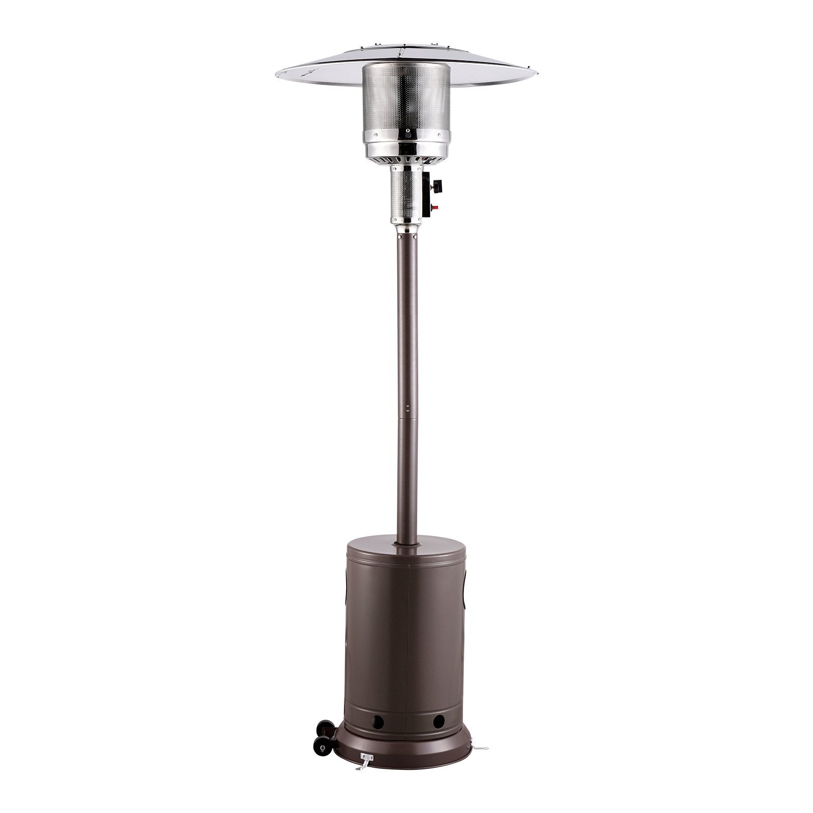 VEVOR Propane Patio Heater 50000BTU Tall Hammered W Round Table Outdoor Bronze - Outdoor Chilling