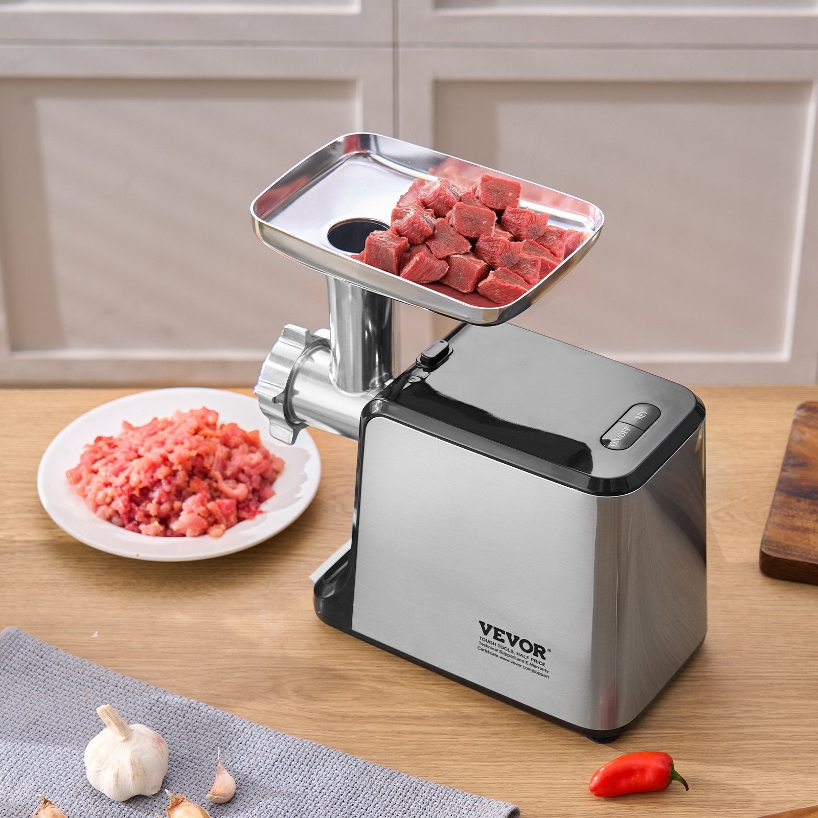 Electric Meat Grinder 3 Lbs Min Sausage Stuffer Maker For Home Kitchen - Outdoor Chilling