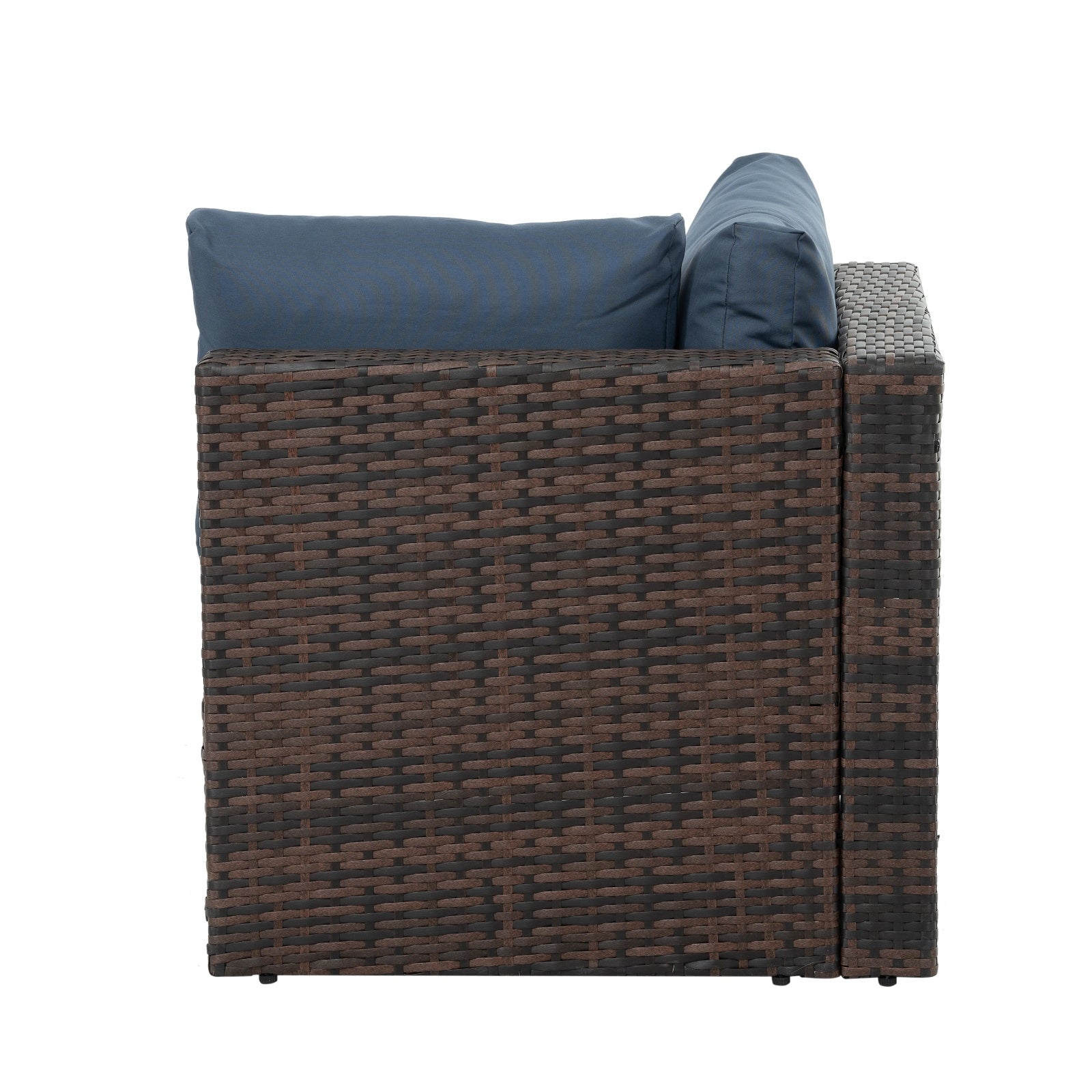Patio Furniture, Outdoor Furniture, Seasonal PE Wicker Furniture, 5 Set Wicker Furniture With Temper - Outdoor Chilling