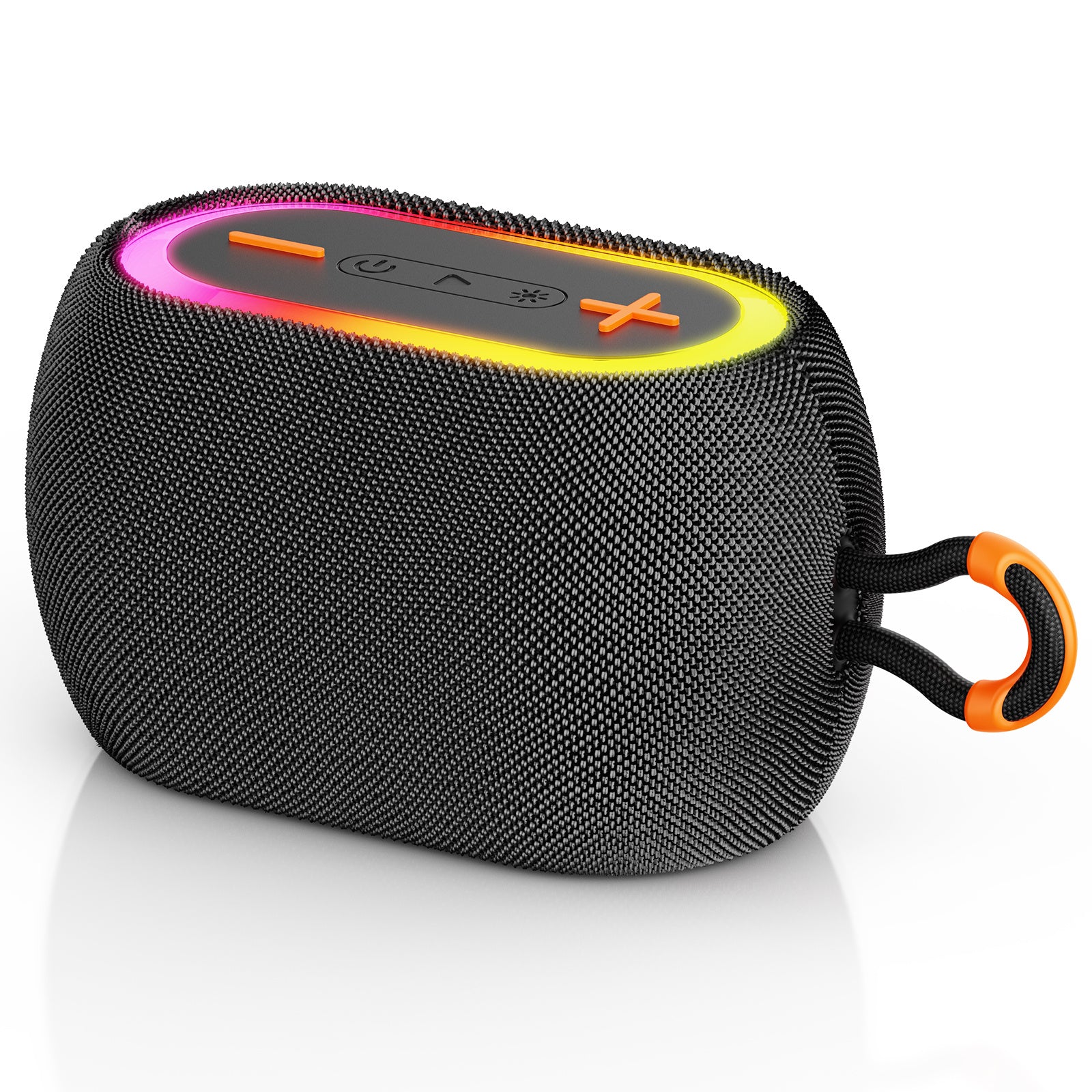 JYX L1Black Portable Bluetooth Speaker & Mini Wireless Speaker With DJ Lights Rich Stereo Bass Aux & IPX7 Waterproof Outdoor Speaker - Outdoor Chilling
