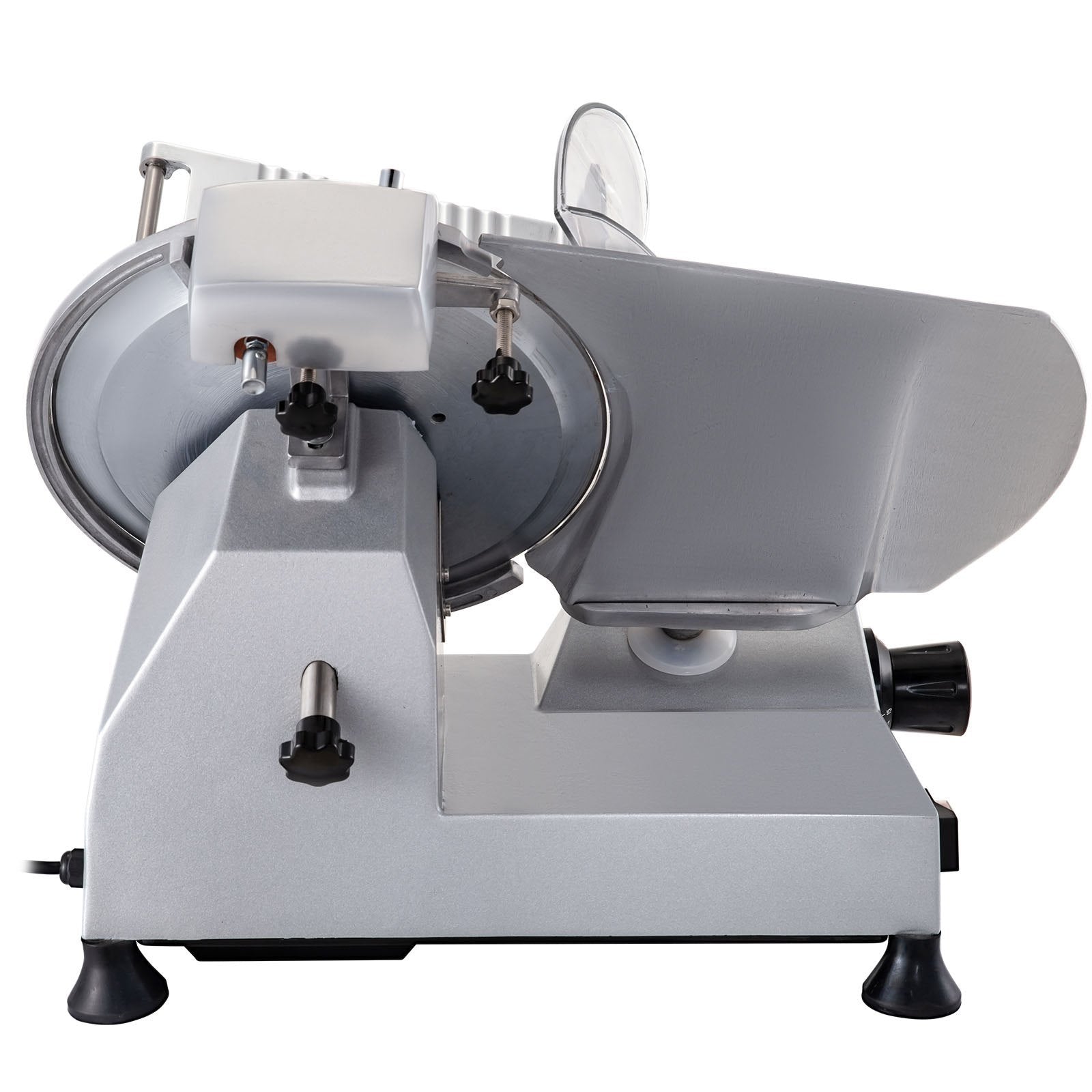 VEVOR Commercial Meat Slicer, 320W Electric Deli Food Slicer, 12 Inch Carbon Steel Blade Electric Food Slicer, 350-400RPM Meat Slicer, 0-0.6 Inch Adjustable Thickness For Meat, Cheese, Veggies, Ham - Outdoor Chilling