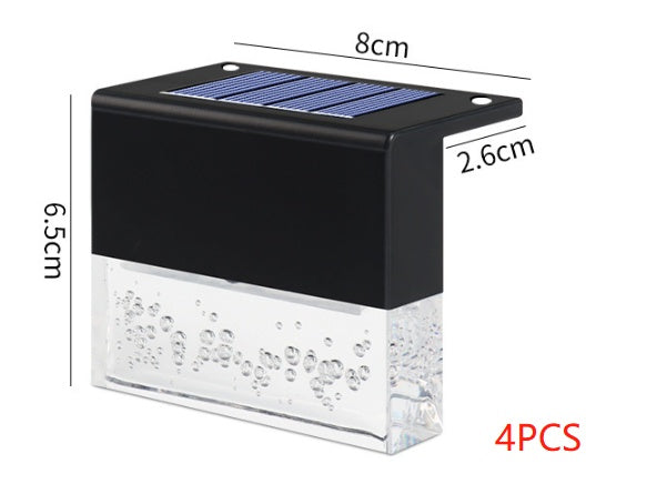 Waterproof New RGB LED Solar Light Step Fence Light - Outdoor Chilling