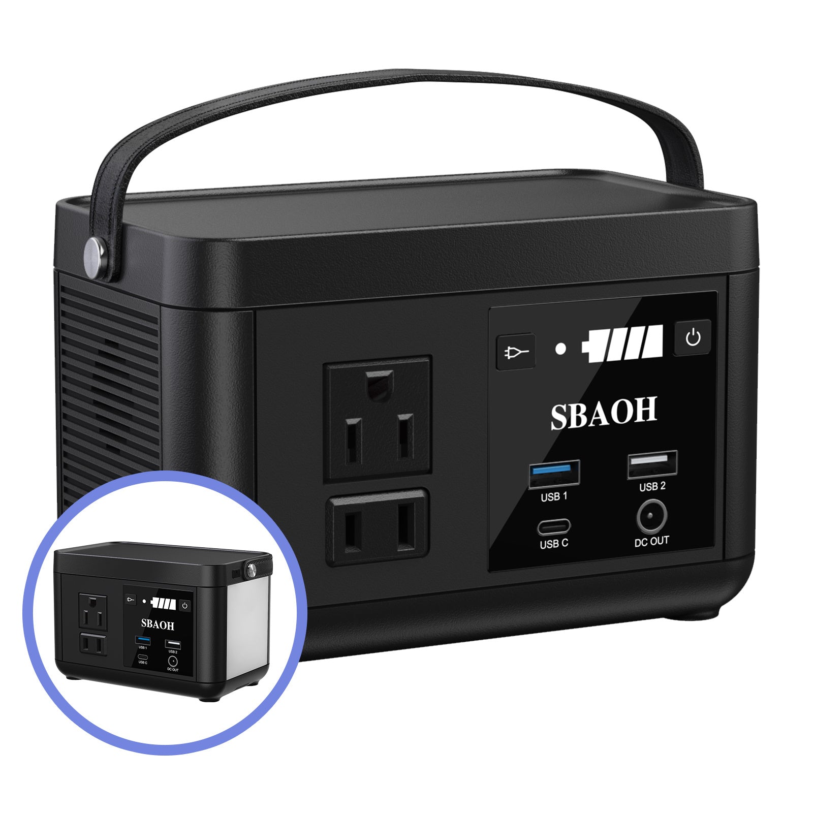 Portable Power Station P86,88.8Wh LiFePo4 Battery, with 120W AC Outputs, Solar Generator For Travel And Camping - Outdoor Chilling