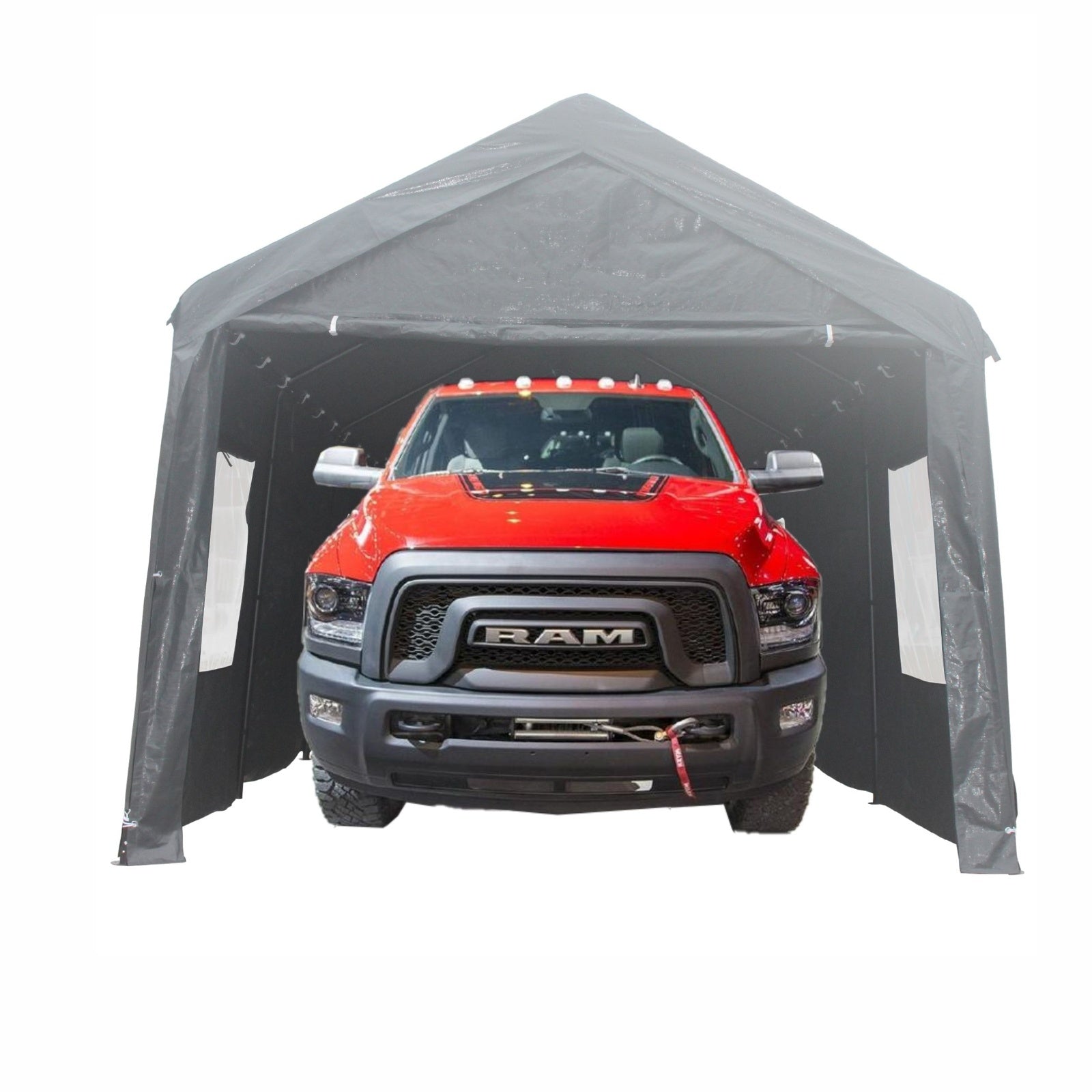 10x20ft Gazebo Party Tent Heavy Duty Canopy Carport Outdoor Portable Garage Grey - Outdoor Chilling