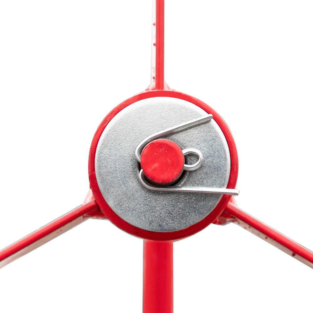 8FT Weather Resistant Yard Garden Windmill Red - Outdoor Chilling