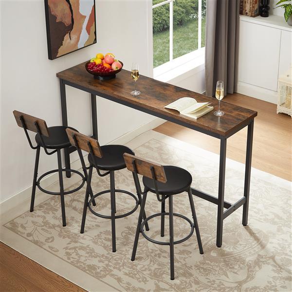 Industrial-style Bar, Table And Chairs - Outdoor Chilling