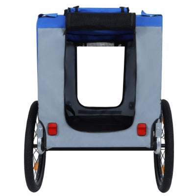 Large Folding Bike Trailer For Dogs 120LB Capacity All-Terrain Pet Carrier, Durable Steel Frame For Cycling, Jogging, Camping Outdoor Adventures - Outdoor Chilling