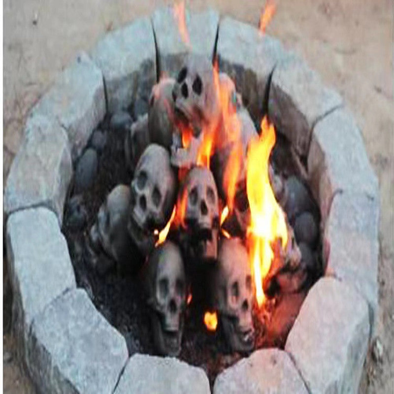 Skull Halloween Barbecue Fire Ornament Design Decoration - Outdoor Chilling